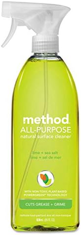 method All-Purpose Cleaner Spray, Lime + Sea Salt, 28 fl oz | Cuts Grease & Grime on Counters, Glass, Sealed Wood & Floors, for Kitchen & Bathroom, Controlled Mist, Streak Free