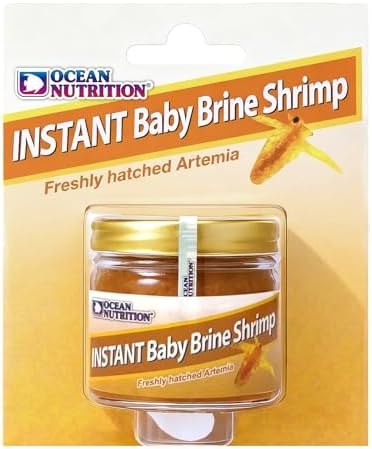 Ocean Nutrition Instant Baby Brine Shrimp Eggs 0.7oz (20g) in Saline Solution, Fish Tank Fry