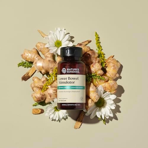 Nature's Sunshine Lower Bowel Stimulator - Helps Relieve Constipation - Cleanse & Detox Your Colon with Natural Herbal Ingredients - 25 Servings - 100 Vegitabs