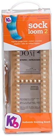 Authentic Knitting Board Sock Loom 2, Regular Gauge | Adjustable Loom, 100% Hardwood