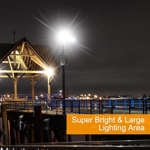 200W LED Flood Lights Outdoor, 20000LM Super Bright Security Floodlight, 100-277V, IP66 Waterproof, Commercial Exterior Light Fixture, 6000K Daylight White, Arena Yard Court Stadium Parking Lot Light