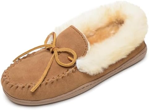 Minnetonka Women's Alpine Sheepskin Moccasin Slippers
