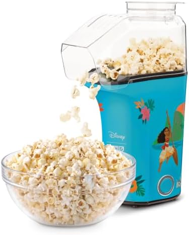 Dash Fresh Pop Popcorn Maker, 16-Cup Hot Air Popper, Aqua | Electric Popcorn Machine, Oil-Free Air Popped Popcorn, Built-In Measuring Cup & Butter Melting Tray, Movie Night Snacks
