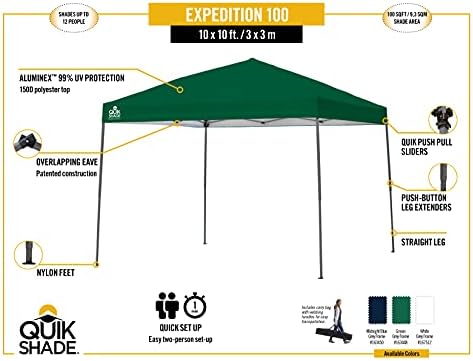 Quik Shade Expedition 100 Team Colors Instant Canopy