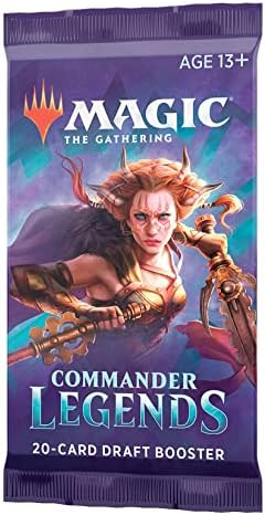 Magic The Gathering Commander Legends Booster Pack - 2 Legends - Total 20 MTG Cards (1 Draft Booster)