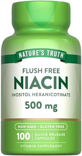 Nature's Truth Flush Free Niacin | 500mg | 100 Capsules