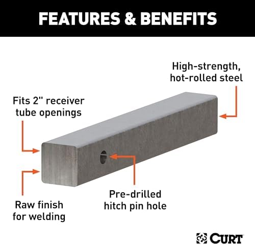 CURT Manufacturing 49531 14 in Solid Steel Hitch Bar