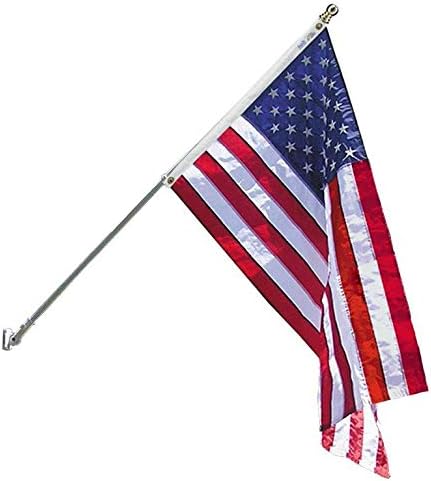 Annin Flagmakers American Flag & Flagpole Kit - 3 x 5 Feet (Model 11415) | All-Weather Nylon SolarGuard Nyl-Glo, 100% Made in USA