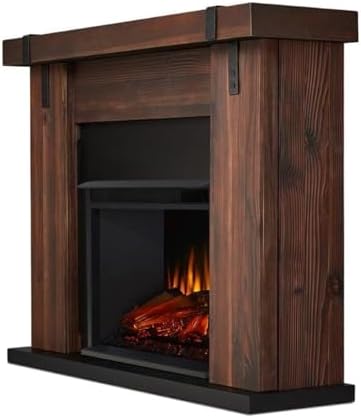 Aspen 49" Electric Fireplace in Chestnut Barnwood by Real Flame