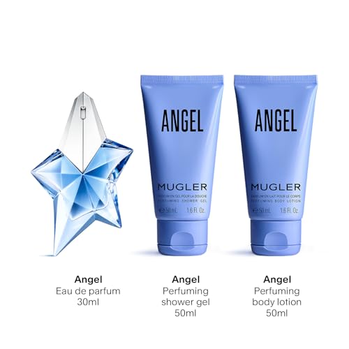 Mugler Angel Eau de Parfum - Long Lasting Ambery Gourmand Perfume for Women | Fragrance with Bergamot, Praline & Patchouli - Long Lasting Womens Gourmand Scent - Perfect for Everyday Wear - Refillable