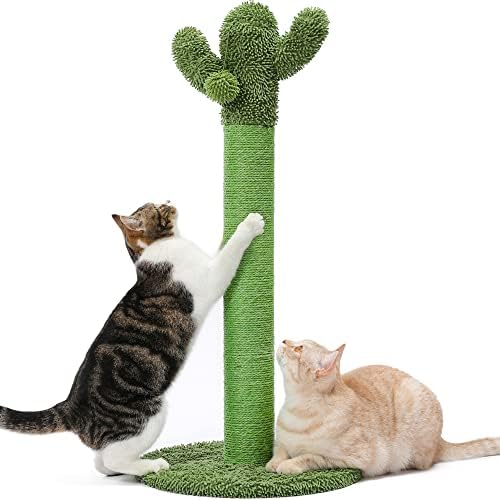 Made4Pets Cactus Cat Scratching Post for Small Indoor Cats & Kittens, 21.7"
