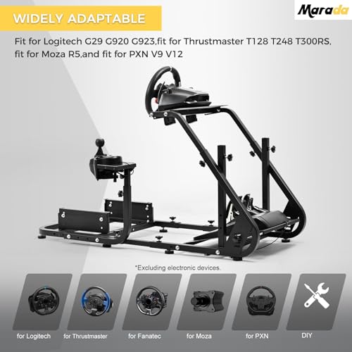 Marada Reinforced Stabilizing Racing Sim Cockpit Stand Fit for Fanatec