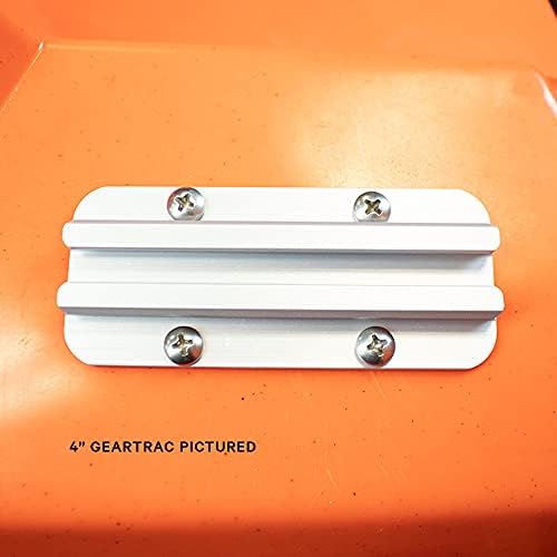 YakAttack GT175 Generation II GearTrac - Size Options | Heavy-Duty Silver Kayak Surface Mount Track | Accessory Mounting | Topside Installation | Compatible with 1/2" Wide Track Hardware