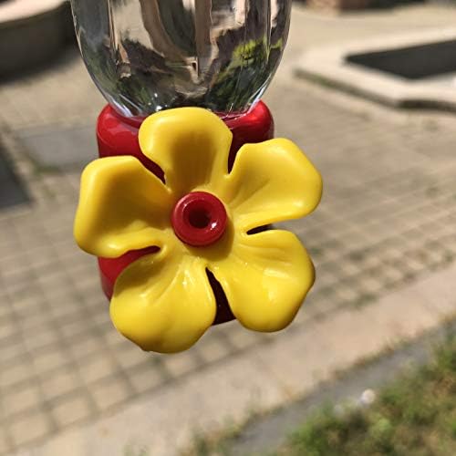 Mini Hummingbird Feeder 4 Pack 2.3oz Small Nectar Plastic Red Cute Hummingbird Feeders with Hanging Wires for Outdoor