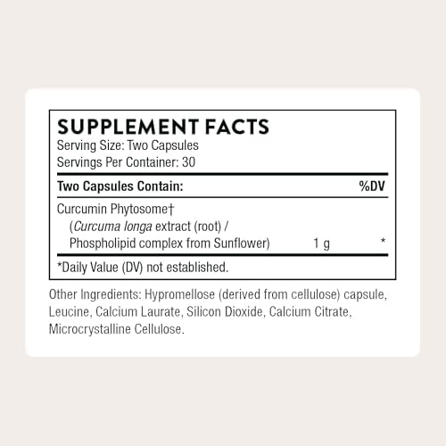 THORNE Curcumin Phytosome, 1, 000 mg Curcumin Supplement, 60 Capsules | Supports Joint Stiffness, Muscle Soreness & a Healthy Inflammatory Response*