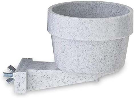 Pet Lodge® Quick LockCage Crock | Feeding & Watering Dish for Rabbits | Attaches to Wire | Easily Removable for Cleaning | 20 Ounce