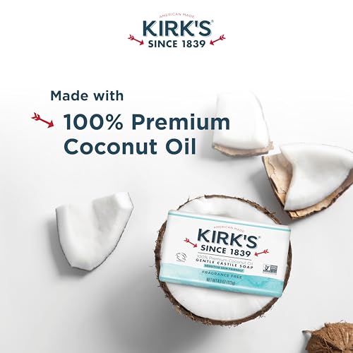 Kirk's Castile: Coco Castile Bar Soap, Original 4 oz (2 pack)