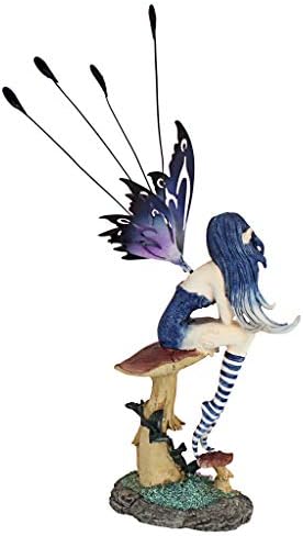 Design Toscano QS232725 Sapphire, The Pepperwand Fairy Statue,full color