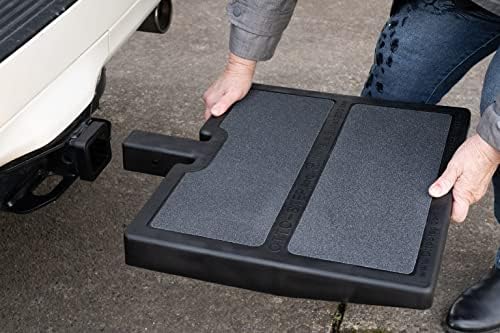 USA Made Otto Step Pet Ramp Step Helps Dogs Get in & Out of Car Van SUV | Portable Lightweight Dog Ramp | Simply Slide into 2 inch Trailer Hitch