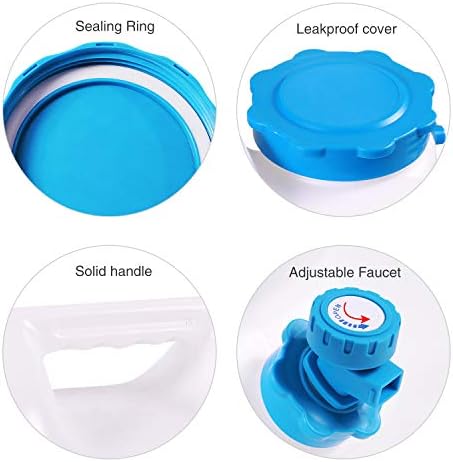 5 Gallon Water Container with Spigot, Portable Camping Water Jug