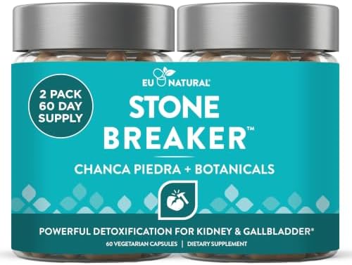 Eu Natural Chanca Piedra Stone Breaker, 60 Vegetarian Capsules | The Original herbal stone breaking formula with Celery Seed & Parsley to support kidney, gallbladder & urinary tract health