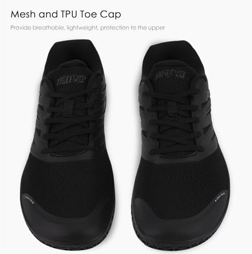 ASITVO Wide Men's Barefoot Zero Drop Sole Minimalist Sneakers Walking Shoes | Width Toe Box Cross Trainer Gym TPU Toe No-Sew Upper Grounding