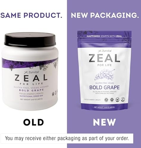 Zurvita - Zeal for Life Wild Berry Wellness Drink Mix - 420 g | Contains Vitamins, Minerals, Antioxidants, Plant Nutrients, Digestive Enzymes, And Phytonutrients For Daily Nutrition