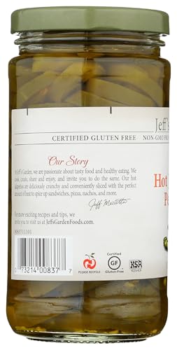 Jeff'S Garden, Peppers Jalapeno Hot Sliced, 12 Fl Oz