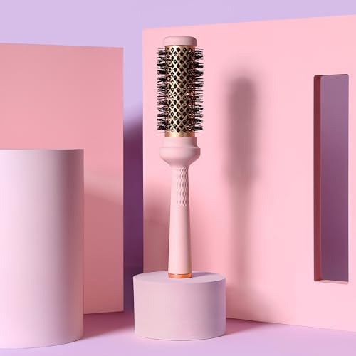 Magic Curling Round Brush (1 Inch) - Non-electronic, Self-Standing Round Brush, Great Blowout, Ceramic Coated Barrel, Quick Styling
