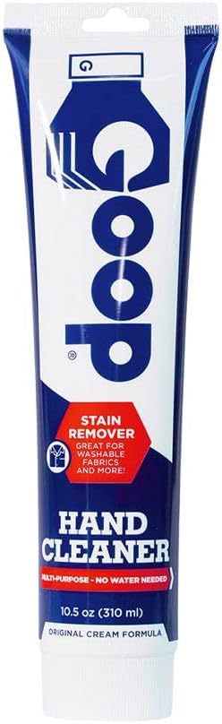 GOOP Multi-Purpose Hand Cleaner- Waterless Hand Degreaser, Laundry Stain Remover - NonToxic and Biodegradable Cleaner Remove Dirt, Oil, Paint, Ink, and Clothes Stains Original, 14oz Pack of 1