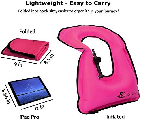 OMOUBOI Snorkel Vest for Adults Swim Vests Inflatable Snorkeling Jackets for Diving, Snorkeling, Swimming Safety (Suitable for 100-220 lbs)