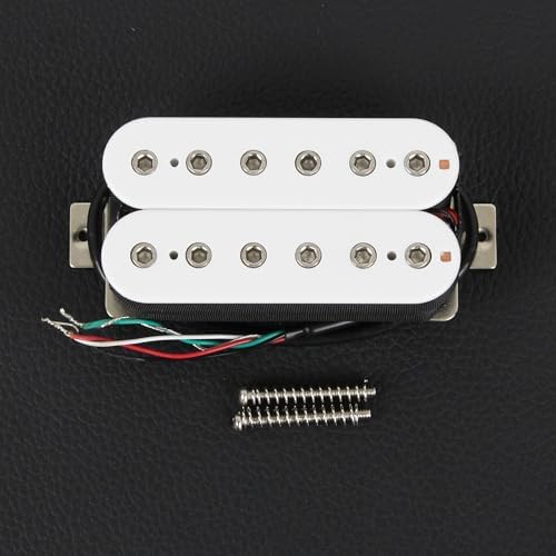 FLEOR Bridge Pickup Ceramic Double Coil Humbucker Pickups for Electric Guitar Pickup-Black