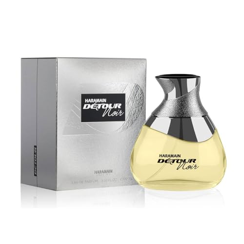Al Haramain Detour Noir Eau de Perfume Spray for Unisex, 3.33 Ounce