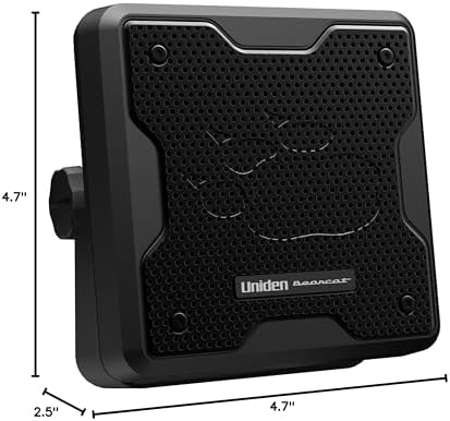 Uniden (BC20) Bearcat 20-Watt External Communications Speaker. Durable Rugged Design, Perfect for Amplifying Uniden Scanners, CB Radios, and Other Communications Receivers ,Black