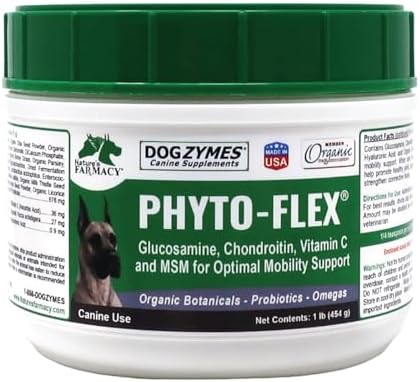 Dogzymes Phyto Flex - Glucosamine, Chondroitin, MSM and Hyaluronic Acid… (2 Pound)