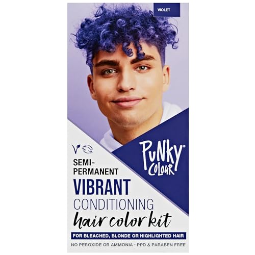 Punky Colour Box Kit Cotton Candy Semi Permanent Hair Color - Vegan, Cruelty-Free Conditioning Hair Dye, Lasts Up to 35 Washes