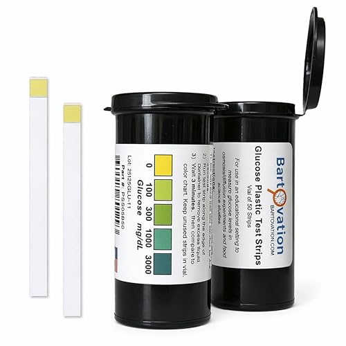 Bartovation Scientific Glucose Test Strips, 0-3000 mg/dL, 50-Pack
