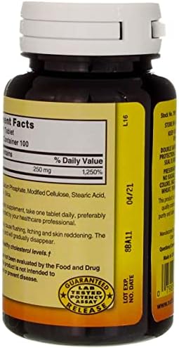 Nature's Blend Niacin Timed Release 250 mg 250 mg 100 Tabs