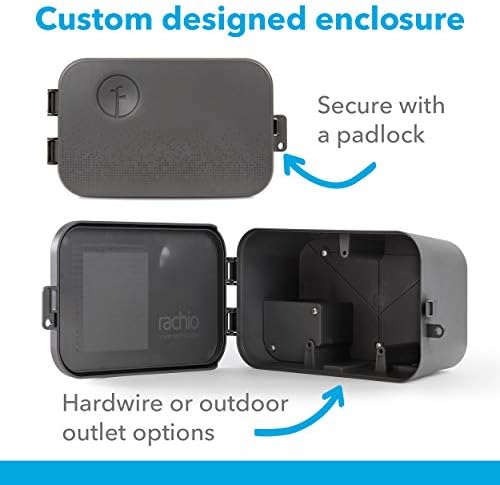 Rachio Smart Sprinkler Controller Weatherproof Outdoor Enclosure | Compatible with Rachio 2nd & 3rd Gen Smart Controllers to protect your controller