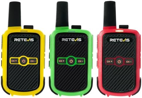 Retevis RT15 Walkie Talkies 3 Pack, Birthday Gift, Outdoor Adventure Kit | Durable, Lightweight, VOX, Key Lock, Mini Walkie Talkies for Adults, School Family Outdoor Travel Camping Hiking