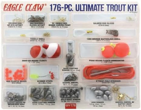 Eagle Claw Ultimate Trout KIT, Multi, One Size, ECTKWM-2 | fishing-tackle-boxes