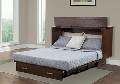 Arason Creden-ZzZ Cabinet Bed in Traditional Pekoe-Queen Size - Queen Size