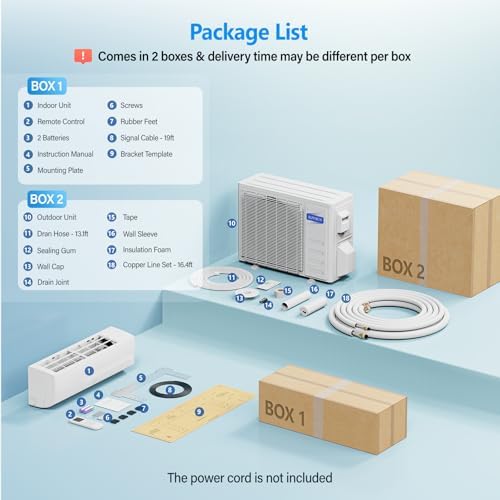 ROVSUN 12000 BTU Wifi Enabled Mini Split Air Conditioner & Heater with Inverter
