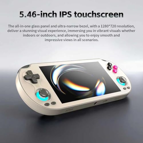 RG Vita Retro Handheld Game Console, Android 12 Portable Gaming Console with 5.46" IPS Touch Screen, No Game, Multi-Emulator, Wireless Screen Mirroring, Ideal for Home & Outdoor Entertainment (Black)
