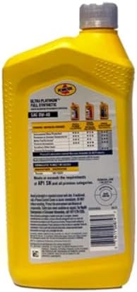 Mopar Chrysler Dodge Jeep Penzoil Ultra Platinum Full Synthetic 0W-40 7 Qts.