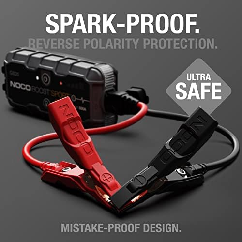 NOCO Boost GB20: 500A UltraSafe Jump Starter – 12V Lithium Battery Booster Pack, Portable Jump Box