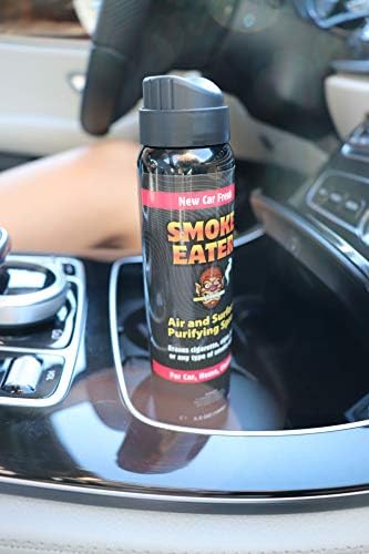 Smoke Eater Odor Eliminator Spray & Air Freshener, Lavender, 4 oz | Cigarette, Cigar, Cannabis & Tobacco, For Car, Home, Clothes, Travel Size, Tea Tree Oil Formula, Non-Aerosol Pump Spray