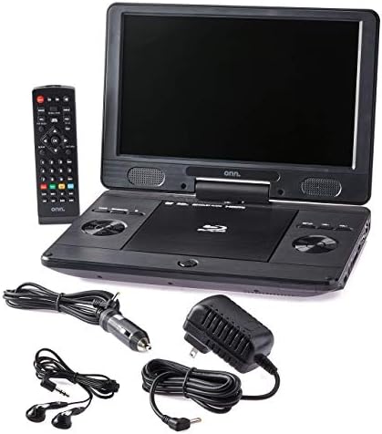 ONN 11" HD Display Portable Blu-Ray/DVD/CD Media Player with HDMI / USB / Ethernet / Ports and SD/MMC Card Reader 100009768 (Renewed)