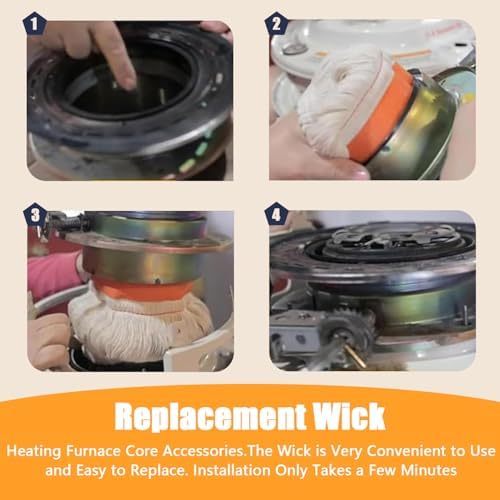 32225 Kerosene Heater Replacement Wicks for Kero World KW-24C DuraHeat DH-2300 Dyna GLO CV-2300, for Dyna-GLO RMC-95C