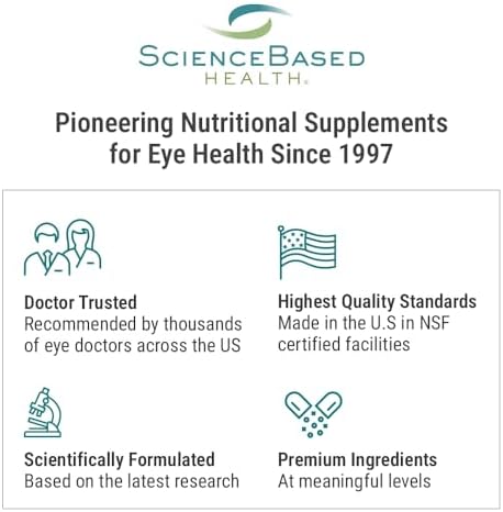 ScienceBased Health MacularProtect AREDS 2 Formula – Eye Health Vitamin & Mineral Supplement with Lutein